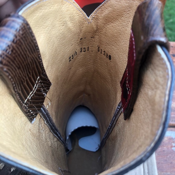 Big Bull Leather Cowgirl Boots Sz. 6.5 WB - Picture 9 of 15